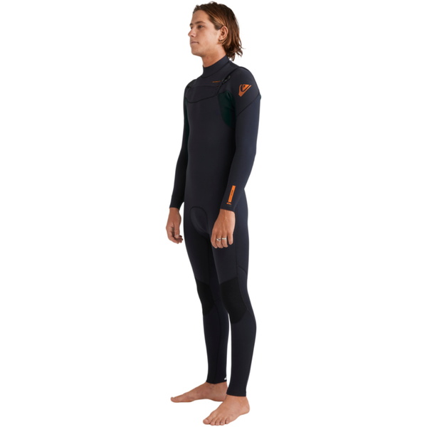 Fato De Mergulho Quiksilver Everyday Sessions 4/3mm Com Zíper Chest Zip 2025, 25AW213512 - Jade